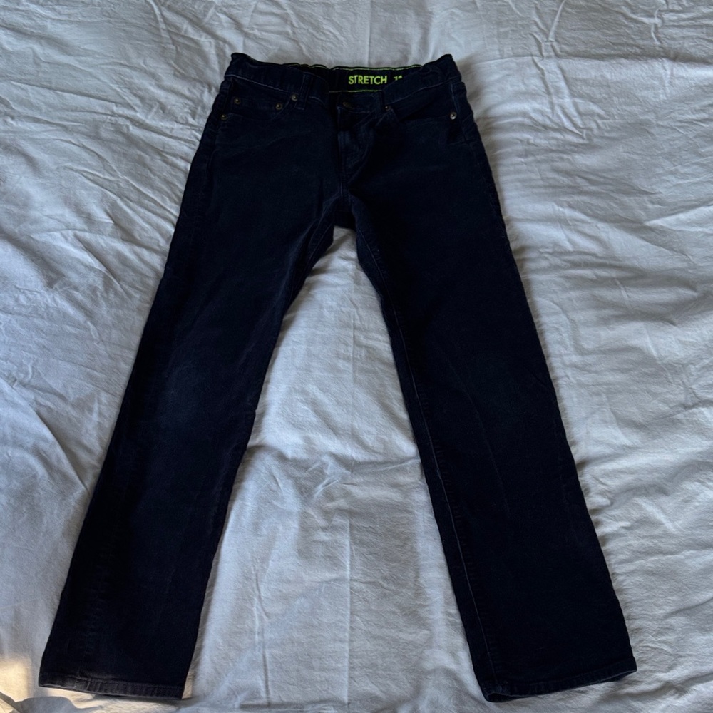 Crewcuts Boys Stretch Corduroys Straight Leg - Navy Blue